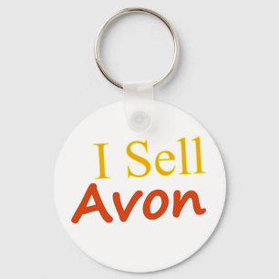I-Sell-Avon-Vit bakgrund Nyckelring