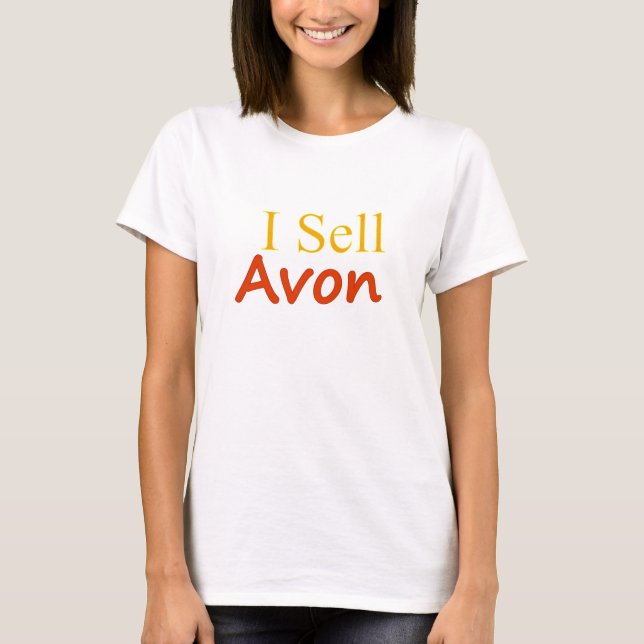 I-Sell-Avon-Vit bakgrund Tee (Framsida)