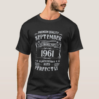 I september 1961 föddes sextiotredje födelsedagslj t shirt