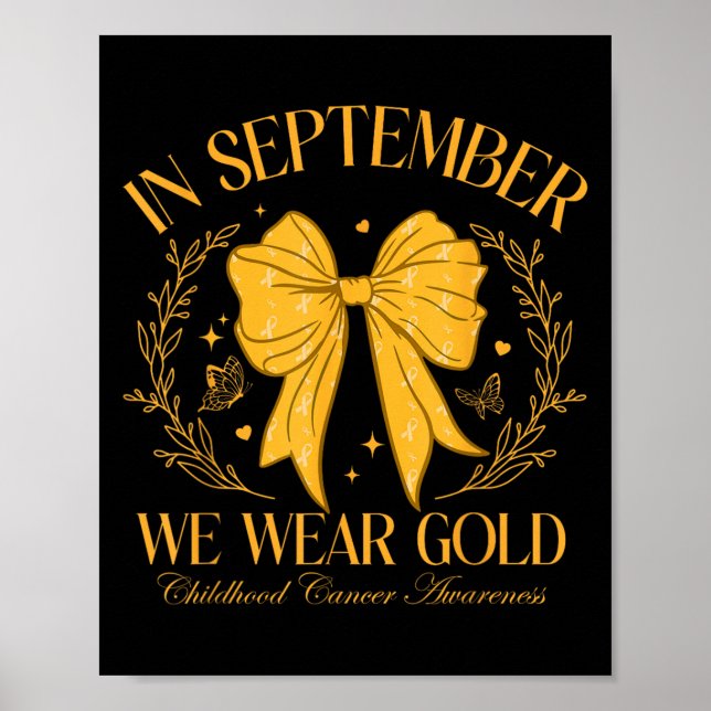 I september 2010, Bära Guld Coquette Bow for Child Poster (Framsidan)