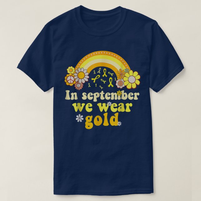 I september 2010 Bära Guld Retro Childnature Cance T Shirt (Design framsida)