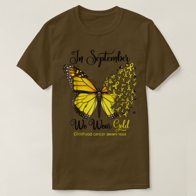 I september 2010 Bära vi Guld Butterfly Childnatur T Shirt (Design framsida)