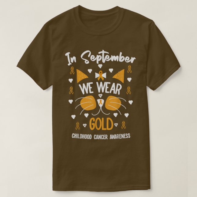 I september 2010 Bära vi Guld Cat Childnature Canc T Shirt (Design framsida)