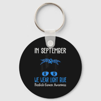 I september 2010 Bära vi ljusblå prostatacancer Aw Nyckelring