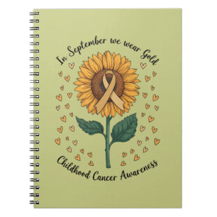 I september 2010 Medvetnast vi Guld barncancer i B Anteckningsbok
