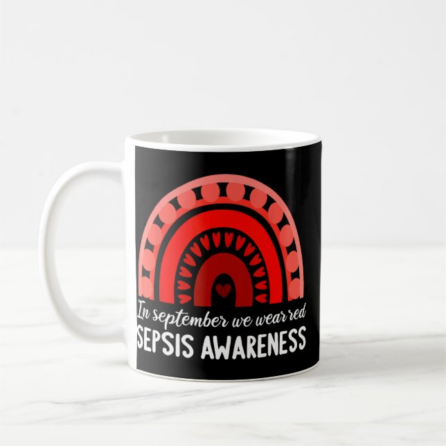 I september 2011 blev medvetenheten om rödsepsis i kaffemugg (Vänster)