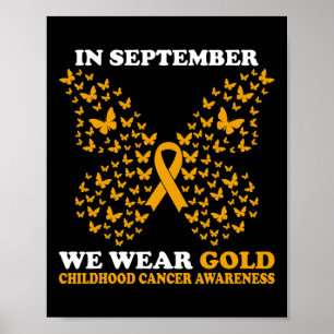 I september 2011 gav vi guld barncancervårdsbelöni poster