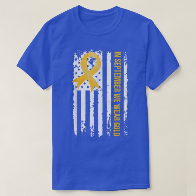 I september 2011 gav vi Guld barncancervårdsbelöni T Shirt (Design framsida)