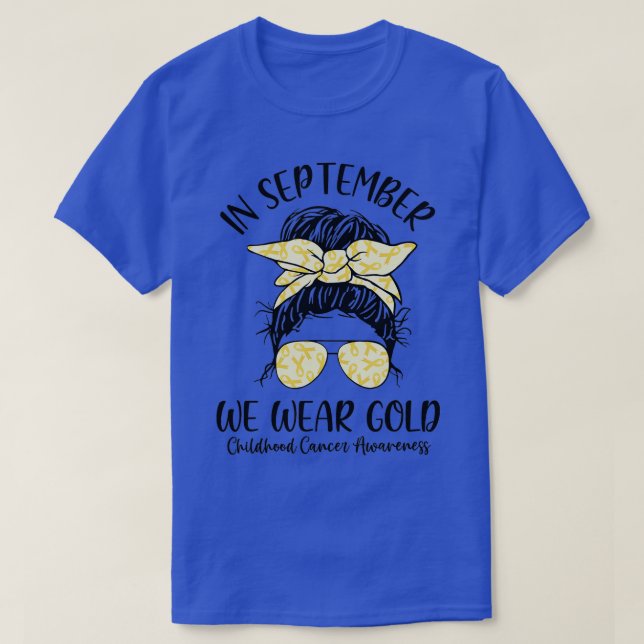I september 2011 gav vi Guld barncancervårdsbelöni T Shirt (Design framsida)