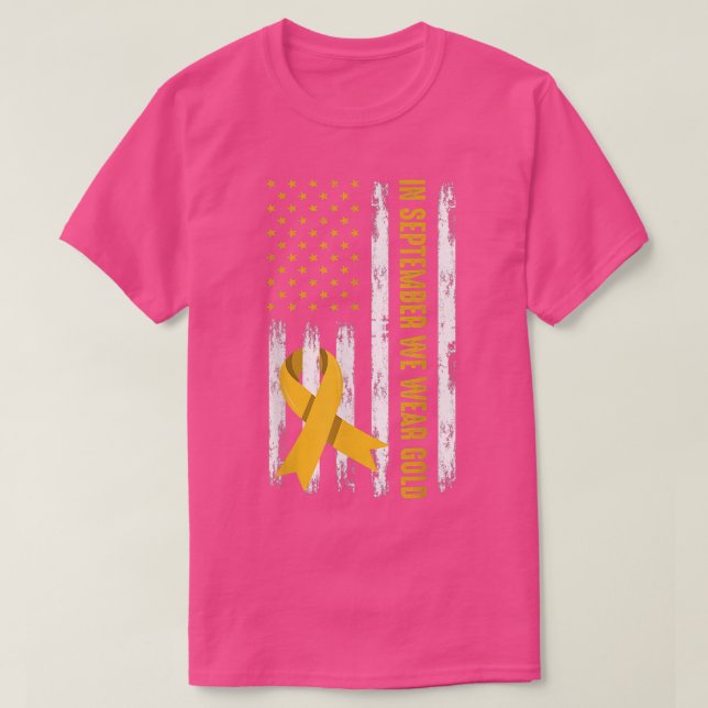 I september 2011 gav vi Guld barncancervårdsbelöni T Shirt (Design framsida)