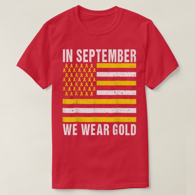 I september 2011 gav vi Guld barncancervårdsbelöni T Shirt (Design framsida)