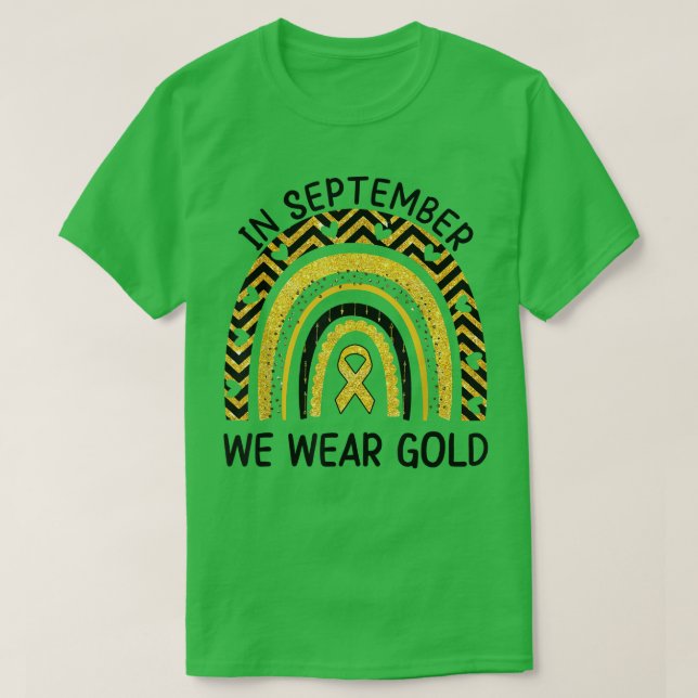 I september 2011 gav vi Guld barncancervårdsbelöni T Shirt (Design framsida)