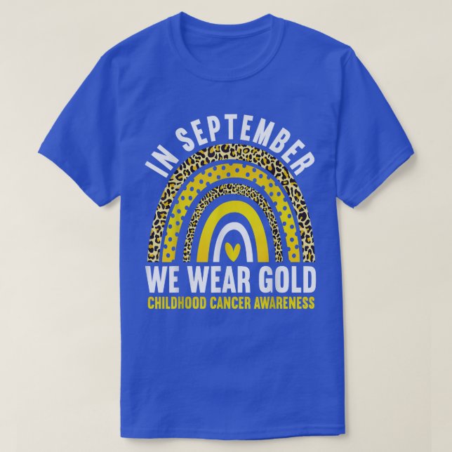 I september 2011 gav vi Guld barncancervårdsbelöni T Shirt (Design framsida)