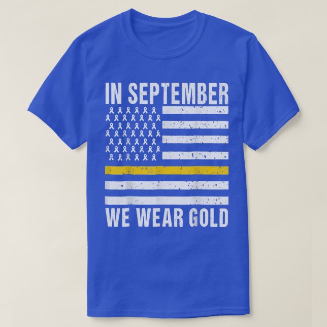 I september 2011 gav vi Guld barncancervårdsbelöni T Shirt (Design framsida)