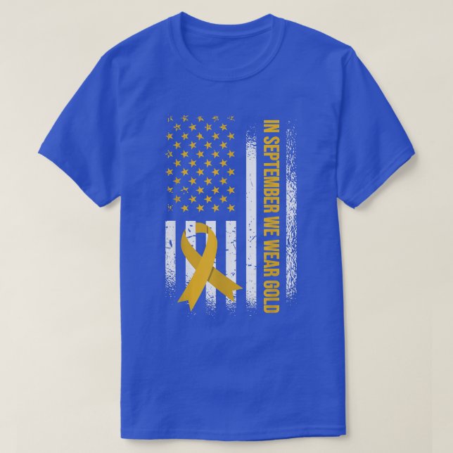 I september 2011 gav vi Guld barncancervårdsbelöni T Shirt (Design framsida)