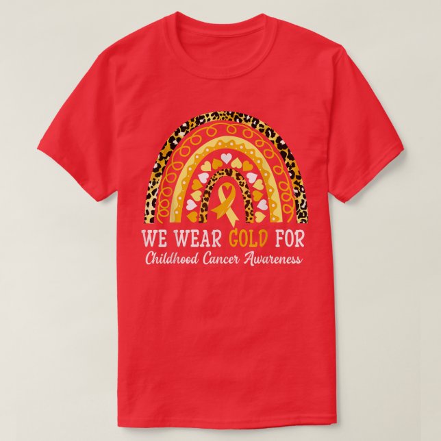 I september 2011 gav vi Guld barncancervårdsbelöni T Shirt (Design framsida)