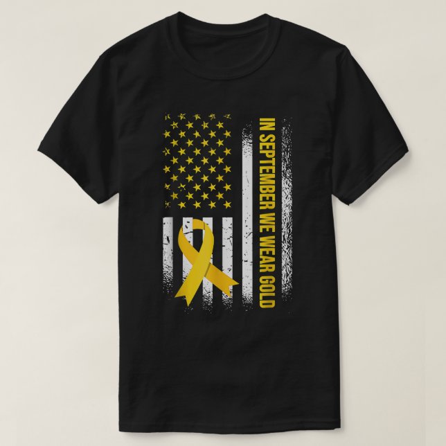 I september 2011 gav vi Guld barncancervårdsbelöni T Shirt (Design framsida)