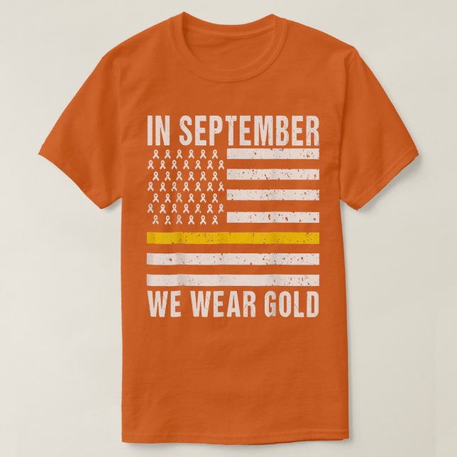 I september 2011 gav vi Guld barncancervårdsbelöni T Shirt (Design framsida)