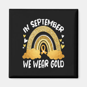 I september bär vi skinande regnbågsbarndomscancer magnet