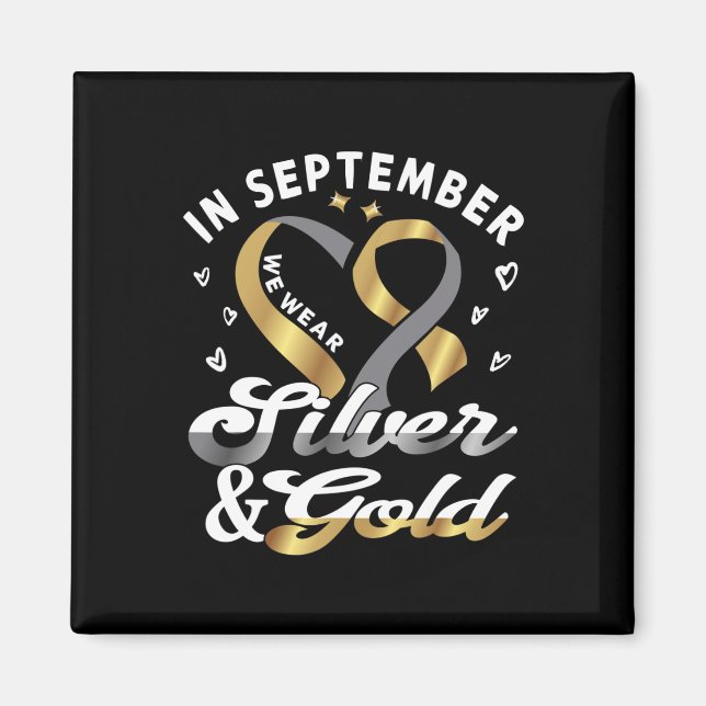 I september bära... DÖVET Awaren för ASL-Dövet Pri Magnet (Framsidan)