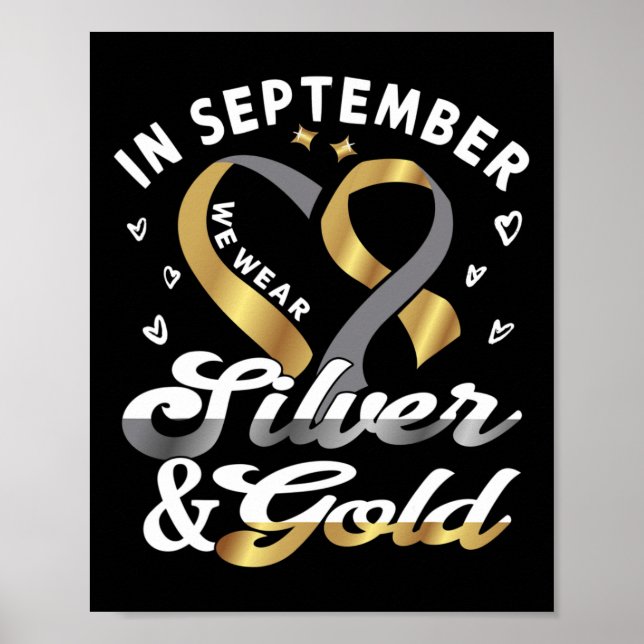 I september bära... DÖVET Awaren för ASL-Dövet Pri Poster (Framsidan)