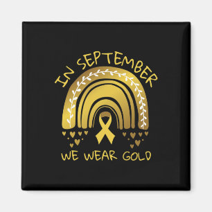 I september Bära - Medvetenhet om cancer hos barn Magnet