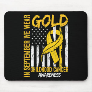 I september Bära vi Guld Flagga Ribbon Childown Ca Musmatta