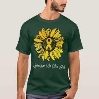 I september Bäror vi Guld-barncancer på menyflikso T Shirt