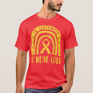 I september Bäror vi Guld-barncancer på menyflikso T Shirt