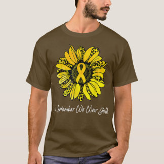 I september Bäror vi Guld-barncancer på menyflikso T Shirt