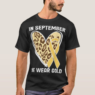 I september Bäror vi Guld barncancer T Shirt