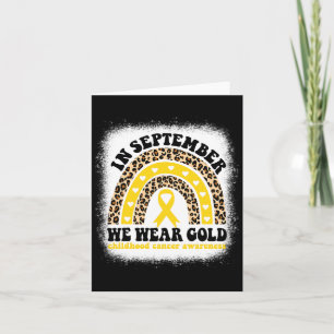 I september Bäror vi Guld regnbågscancer i barndom Kort