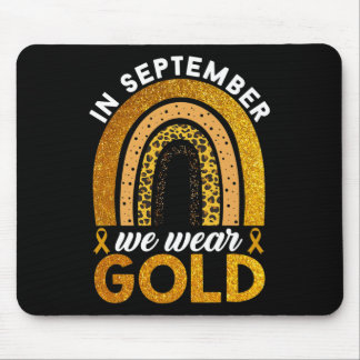 I september Bäror vi Guld regnbågscancer i barndom Musmatta