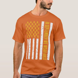 I september Bäror vi Guld Shirt Childature Cancer  T