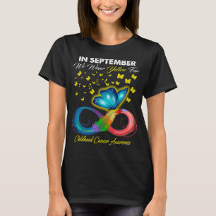 I september Bäror vi Gult för barncancer A T Shirt