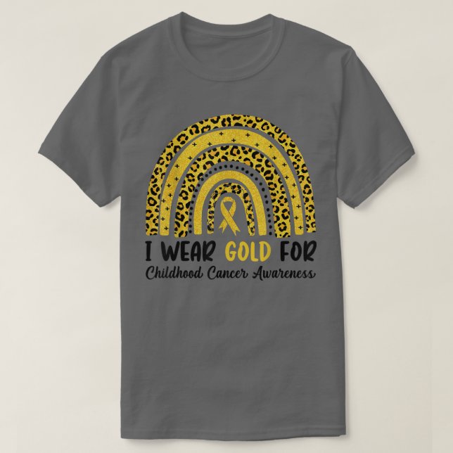 I september i Bära Guld för barncancerkrig T Shirt (Design framsida)