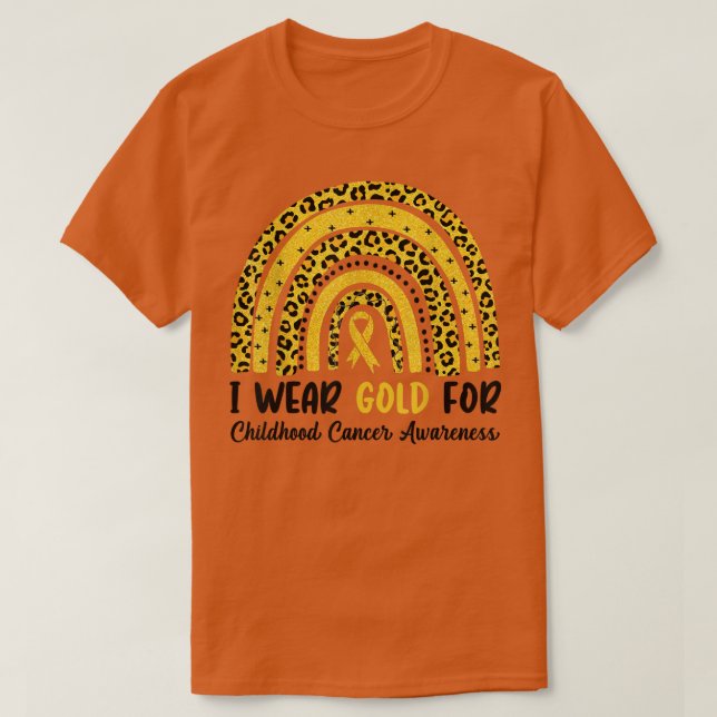 I september i Bära Guld för barncancerkrig T Shirt (Design framsida)