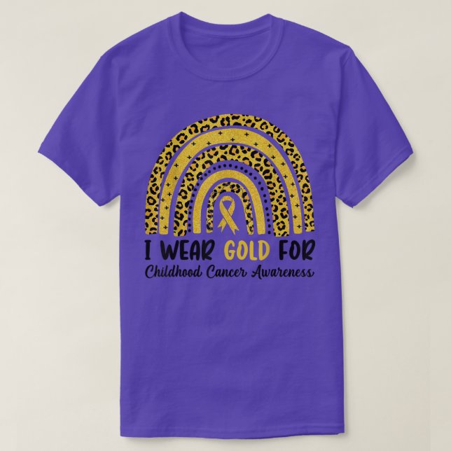 I september i Bära Guld för barncancerkrig T Shirt (Design framsida)