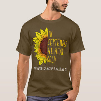 I september uppmärksammade Bära Guld barncancer T Shirt