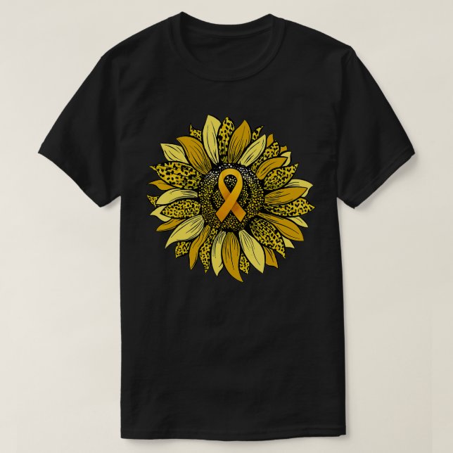 I september uppmärksammade Bära Guld barncancer T Shirt (Design framsida)