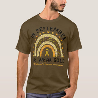I september uppmärksammade vi Bära Guld barncancer T Shirt