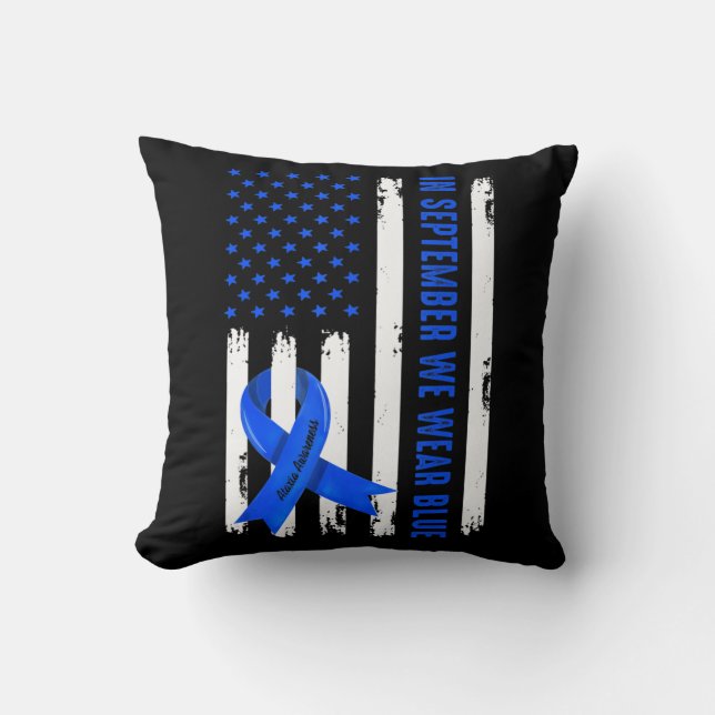 I september uppmärksammade vi Bäran Blue Ribbon At Kudde (Framsida)