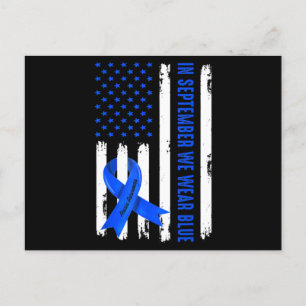 I september uppmärksammade vi Bäran Blue Ribbon At Vykort