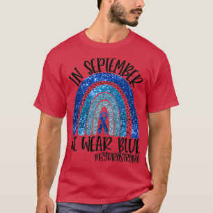 I september uppmärksammar vi bära blue hydrocephal t shirt