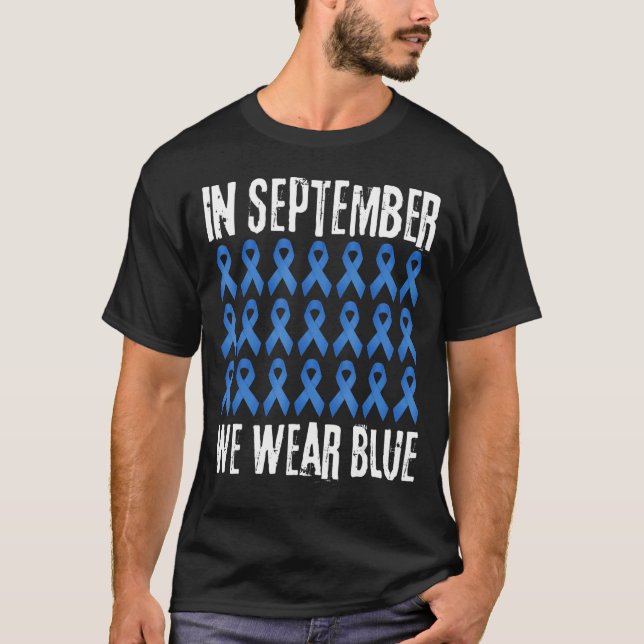 I september uppmärksammar vi Bäran Blue Hydrocepha T Shirt (Framsida)