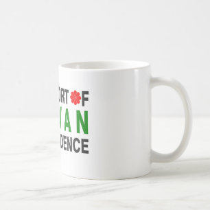 I service av Taiwan självständighet Kaffemugg