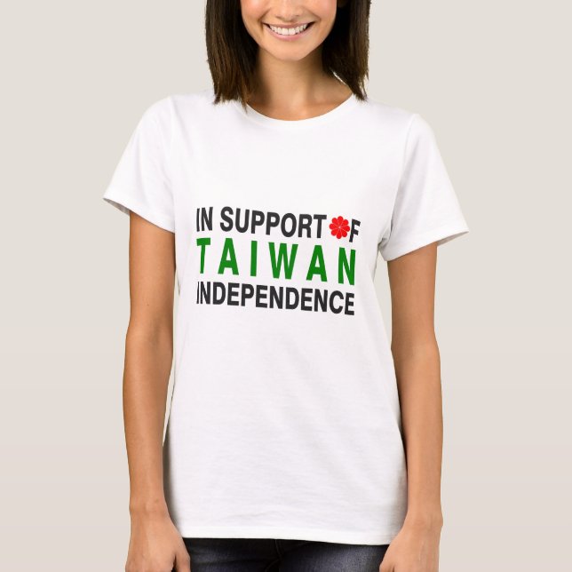I service av Taiwan självständighet Tee Shirt (Framsida)