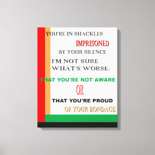 I Shackles Wrapped Canvas