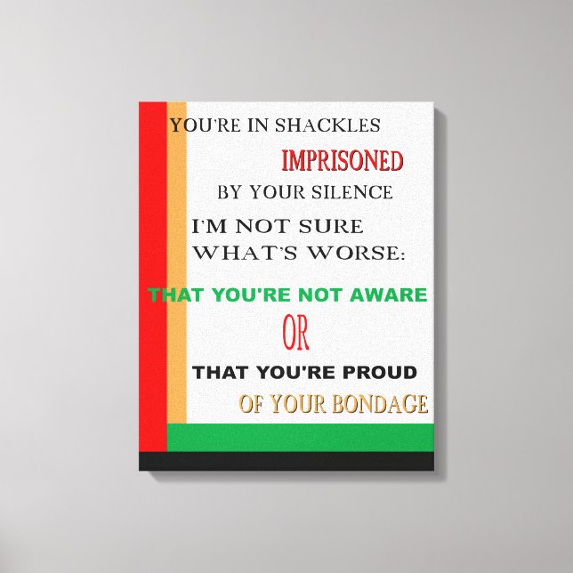 I Shackles Wrapped Canvas (Framsida)