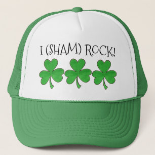 I (Sham) Sten Lucky Irish Grönt Shamrock Klöver Keps